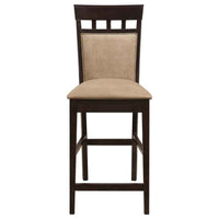 Gabriel Closed Back Counter Chair Cappuccino (Set of 2) - Home & Sleep Outlet