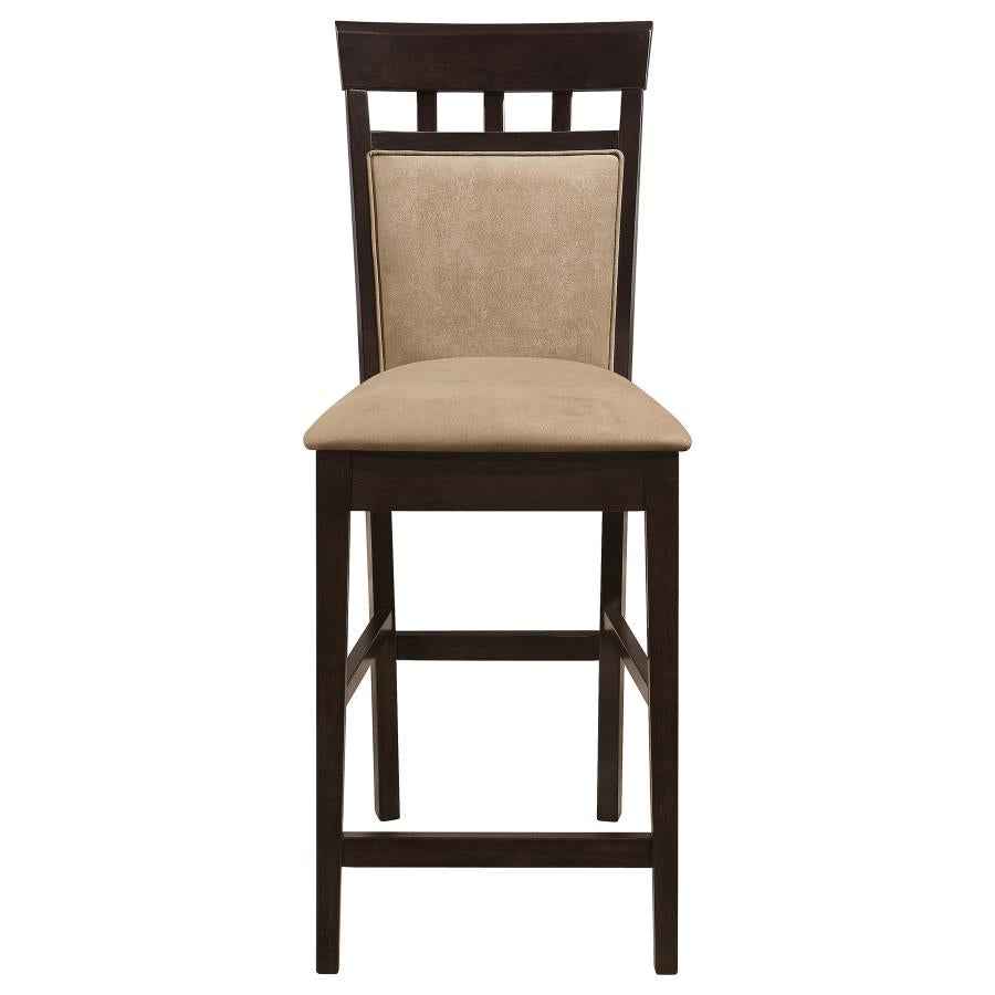 Gabriel Closed Back Counter Chair Cappuccino (Set of 2) - Home & Sleep Outlet