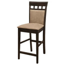 Gabriel Closed Back Counter Chair Cappuccino (Set of 2) - Home & Sleep Outlet