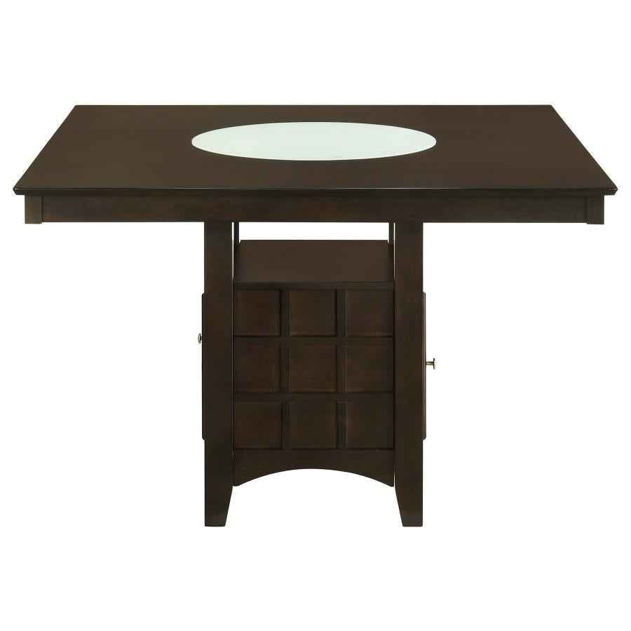 Gabriel 5-piece Square Counter Height Dining Set Cappuccino - Home & Sleep Outlet