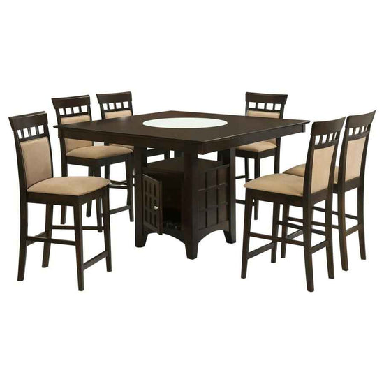 Gabriel 7-piece Square Counter Height Dining Set Cappuccino
