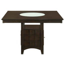 Gabriel 9-piece Square Counter Height Dining Set Cappuccino - Home & Sleep Outlet