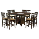 Gabriel 9-piece Square Counter Height Dining Set Cappuccino - Home & Sleep Outlet