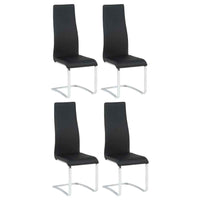 Montclair Upholstered Dining Side Chair Black (Set of 4) - Home & Sleep Outlet