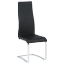 Montclair Upholstered Dining Side Chair Black (Set of 4) - Home & Sleep Outlet