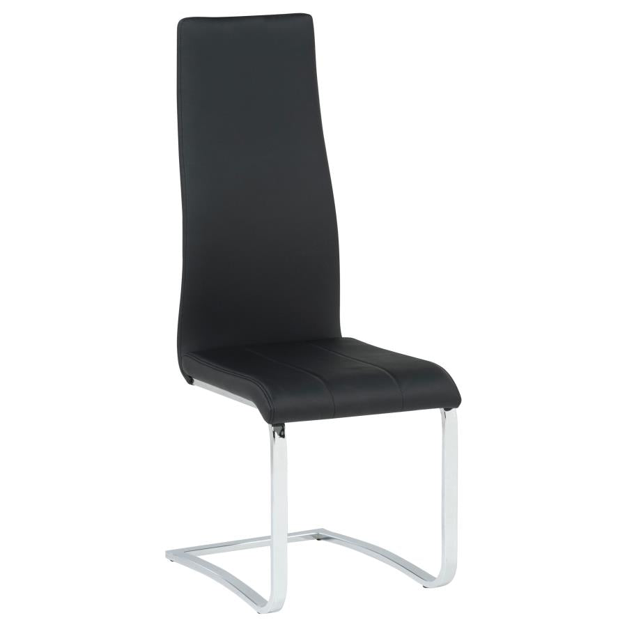 Montclair Upholstered Dining Side Chair Black (Set of 4) - Home & Sleep Outlet