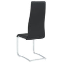 Montclair Upholstered Dining Side Chair Black (Set of 4) - Home & Sleep Outlet