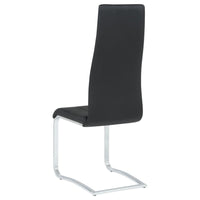 Montclair Upholstered Dining Side Chair Black (Set of 4) - Home & Sleep Outlet