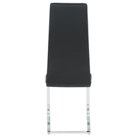 Montclair Upholstered Dining Side Chair Black (Set of 4) - Home & Sleep Outlet
