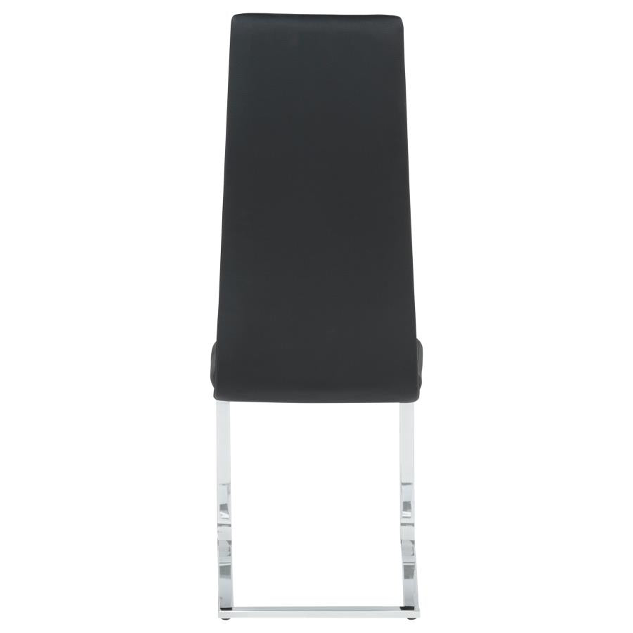 Montclair Upholstered Dining Side Chair Black (Set of 4) - Home & Sleep Outlet