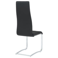 Montclair Upholstered Dining Side Chair Black (Set of 4) - Home & Sleep Outlet