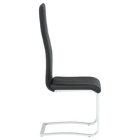 Montclair Upholstered Dining Side Chair Black (Set of 4) - Home & Sleep Outlet