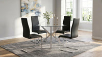Montclair Upholstered Dining Side Chair Black (Set of 4) - Home & Sleep Outlet