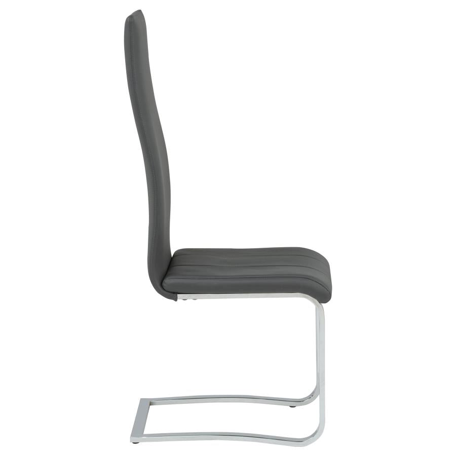 Montclair Upholstered Dining Side Chair Grey (Set of 4) - Home & Sleep Outlet