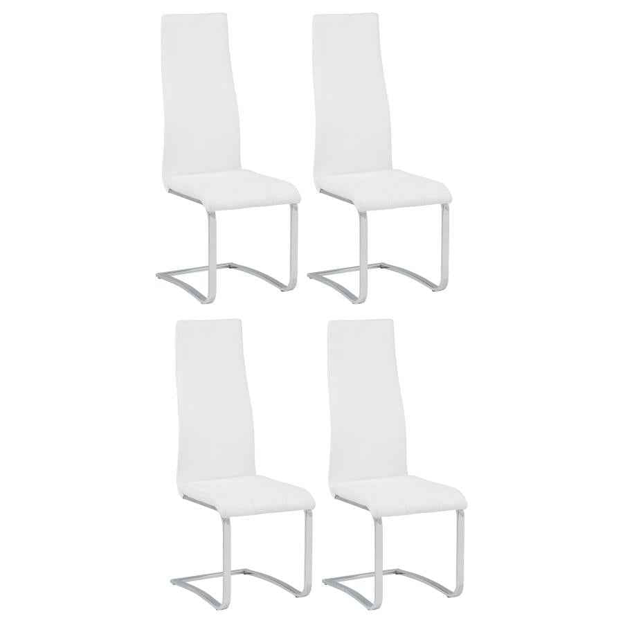 Montclair Upholstered Dining Side Chair White (Set of 4) - Home & Sleep Outlet