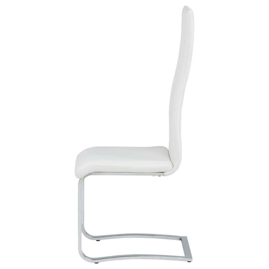 Montclair Upholstered Dining Side Chair White (Set of 4) - Home & Sleep Outlet