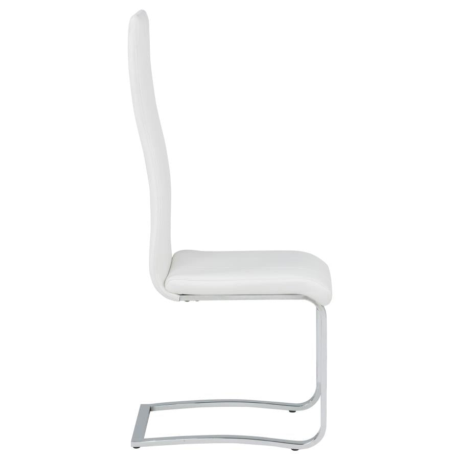 Montclair Upholstered Dining Side Chair White (Set of 4) - Home & Sleep Outlet