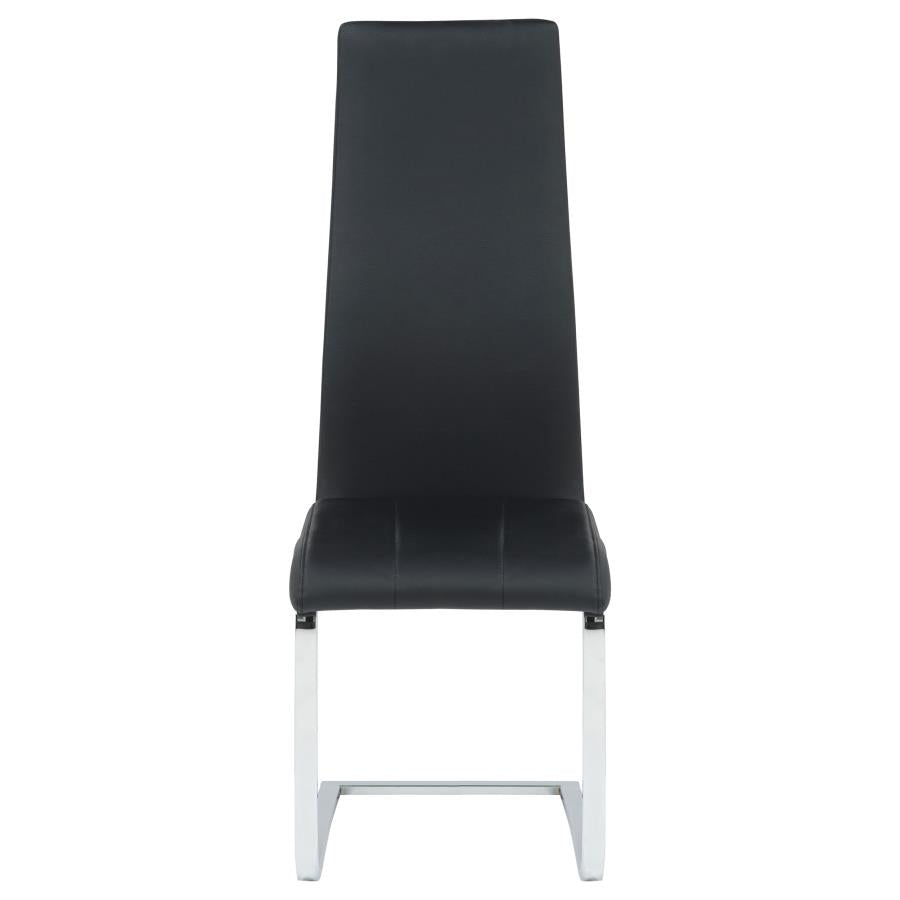 Montclair Upholstered Dining Side Chair Black (Set of 4) - Home & Sleep Outlet