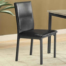 Garza Upholstered Dining Side Chair Dark Brown (Set of 2) - Home & Sleep Outlet