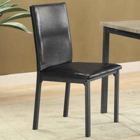Garza Upholstered Dining Side Chair Dark Brown (Set of 2) - Home & Sleep Outlet