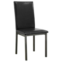 Garza Upholstered Dining Side Chair Dark Brown (Set of 2) - Home & Sleep Outlet