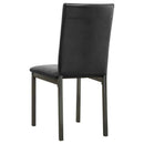 Garza Upholstered Dining Side Chair Dark Brown (Set of 2) - Home & Sleep Outlet