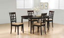 Gabriel 5-piece Extension Leaf Dining Table Set Cappuccino - Home & Sleep Outlet