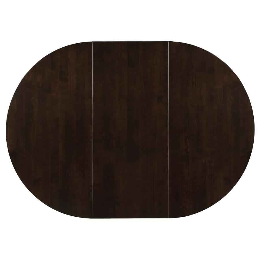 Gabriel 5-piece Extension Leaf Dining Table Set Cappuccino - Home & Sleep Outlet