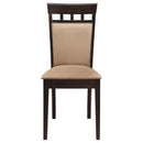 Gabriel 7-piece Extension Leaf Dining Table Set Cappuccino - Home & Sleep Outlet