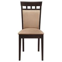 Gabriel 7-piece Extension Leaf Dining Table Set Cappuccino - Home & Sleep Outlet