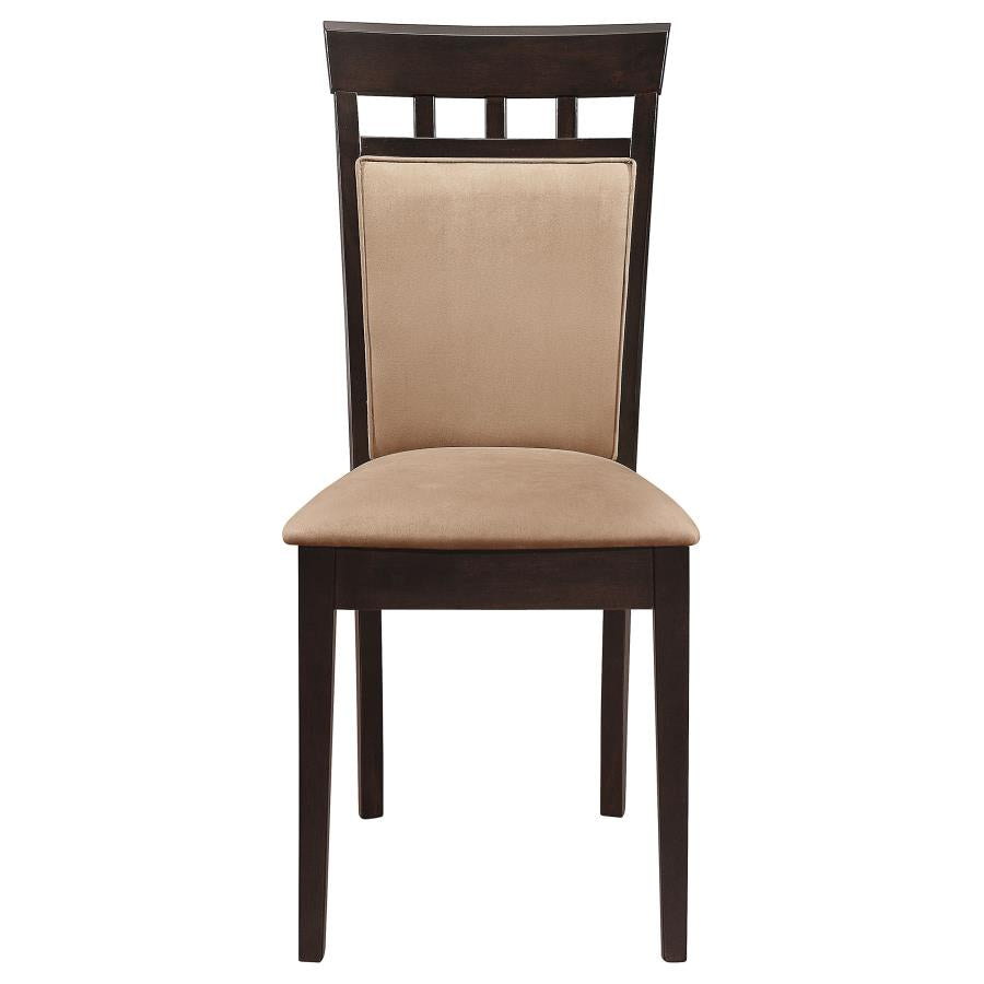 Gabriel 7-piece Extension Leaf Dining Table Set Cappuccino - Home & Sleep Outlet