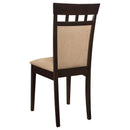 Gabriel 7-piece Extension Leaf Dining Table Set Cappuccino - Home & Sleep Outlet