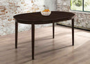 Gabriel Oval 60-inch Extension Leaf Dining Table Cappuccino - Home & Sleep Outlet
