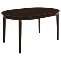 Gabriel Oval 60-inch Extension Leaf Dining Table Cappuccino - Home & Sleep Outlet