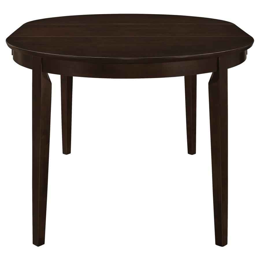 Gabriel Oval 60-inch Extension Leaf Dining Table Cappuccino - Home & Sleep Outlet