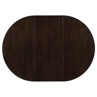 Gabriel Oval 60-inch Extension Leaf Dining Table Cappuccino - Home & Sleep Outlet
