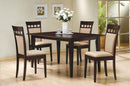 Gabriel 5-piece Rectangular 59-inch Dining Set Cappuccino - Home & Sleep Outlet