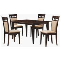Gabriel 5-piece Rectangular 59-inch Dining Set Cappuccino - Home & Sleep Outlet