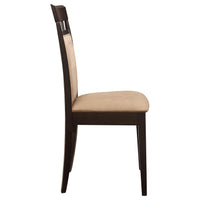 Gabriel 5-piece Rectangular 59-inch Dining Set Cappuccino - Home & Sleep Outlet