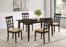 Gabriel 5-piece Rectangular 59-inch Dining Set Cappuccino - Home & Sleep Outlet