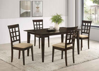 Gabriel 5-piece Rectangular 59-inch Dining Set Cappuccino - Home & Sleep Outlet