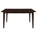 Gabriel Rectangular 59-inch Wood Dining Table Cappuccino - Home & Sleep Outlet