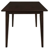 Gabriel Rectangular 59-inch Wood Dining Table Cappuccino - Home & Sleep Outlet