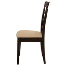 Gabriel Lattice Back Dining Side Chair Cappuccino (Set of 2) - Home & Sleep Outlet