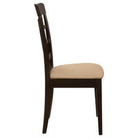 Gabriel Lattice Back Dining Side Chair Cappuccino (Set of 2) - Home & Sleep Outlet