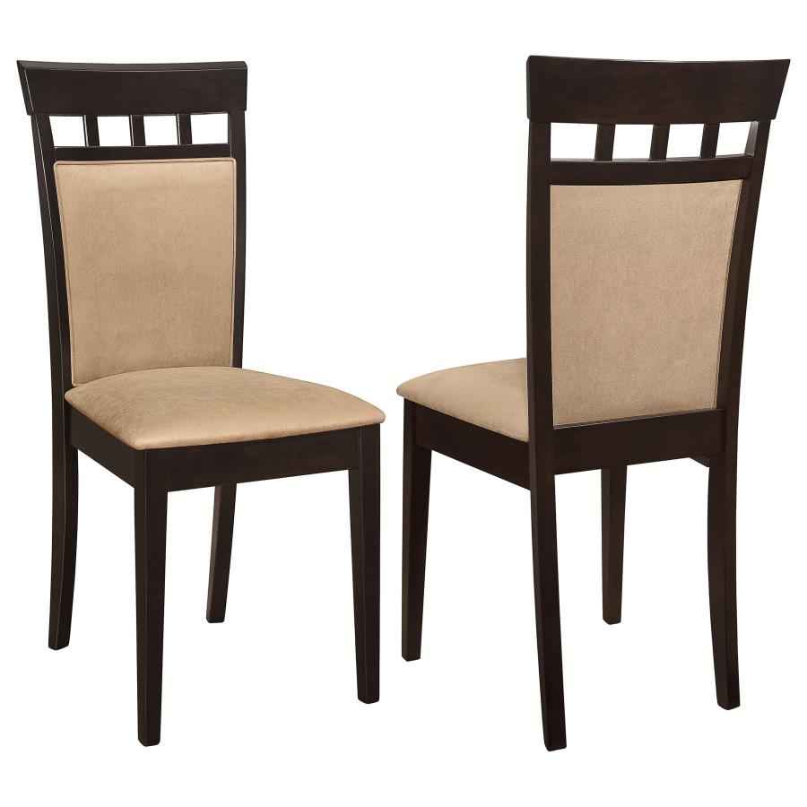 Gabriel Closed Back Dining Side Chair Cappuccino (Set of 2) - Home & Sleep Outlet