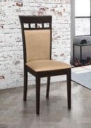 Gabriel Closed Back Dining Side Chair Cappuccino (Set of 2) - Home & Sleep Outlet
