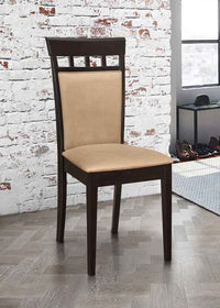 Gabriel Closed Back Dining Side Chair Cappuccino (Set of 2) - Home & Sleep Outlet