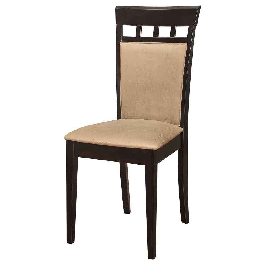 Gabriel Closed Back Dining Side Chair Cappuccino (Set of 2) - Home & Sleep Outlet