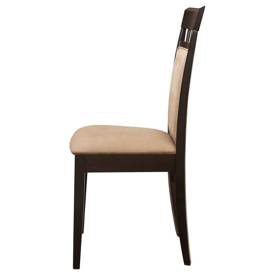 Gabriel Closed Back Dining Side Chair Cappuccino (Set of 2) - Home & Sleep Outlet